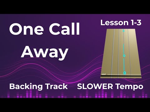 ONE CALL AWAY 📞Charlie Puth —Lesson 1–3 |Backing Track Violin Tutorial & Animated Violin TAB |SLOWER