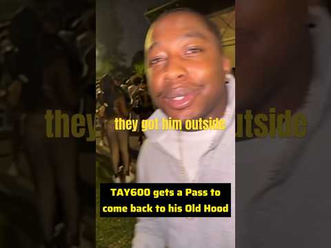 TAY600 gets a Pass to come back to his Old Hood #600 #lildurk #otf #chicago #tay600 #drill #rap