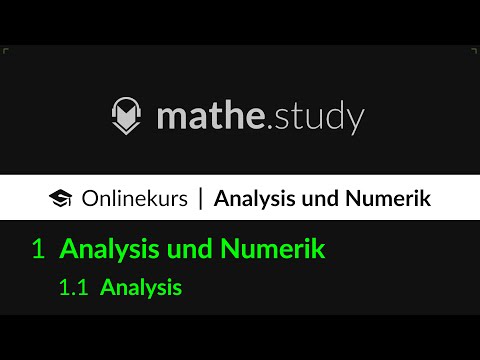 Analysis (5/6) [ 1.1 Analysis ] by MATHE.study