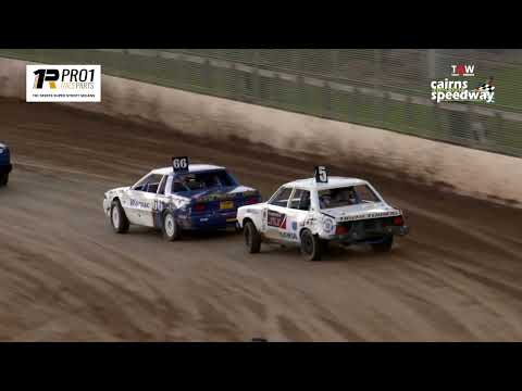 Sep 17 SSt1 at TWW Cairns Speedway   Pro 1 Tri Series Super Street Sedans heat 1
