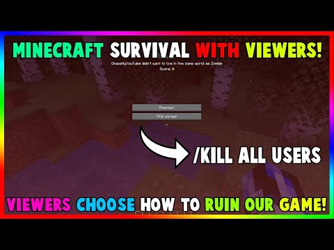 Chaosity - 🔴 Fans Choose How To Ruin My Minecraft Game Live! | Minecraft Livestream With Viewers! | Minecraft