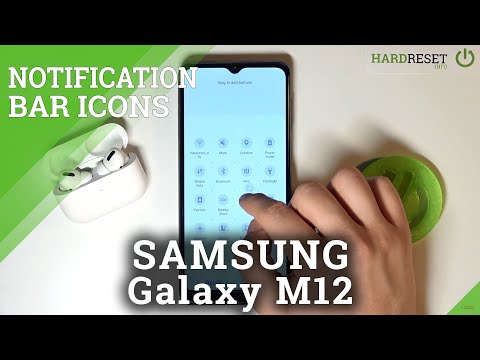 How to Customize Notification Bar Icons in Samsung Galaxy M12?
