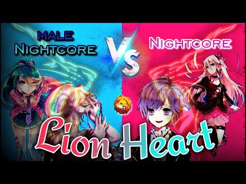 KSHMR x DIVINE x LIT killah - Lion Heart (ft. Jeremy Oceans & KARRA) [male Nightcore vs Nightcore] 🦁