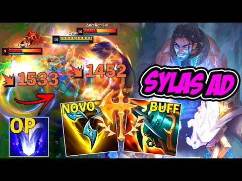 *NOVO* SYLAS AD COM FORÇA DA TRINDADE FICA INSANO !! - LEAGUE OF LEGENDS