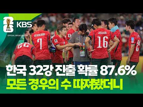 32강행 경우의 수 ‘내일(26일)부터 1경기 1경기 전부 따져봤더니?’ / KBS 2026 북중미 월드컵 2026.06.25.