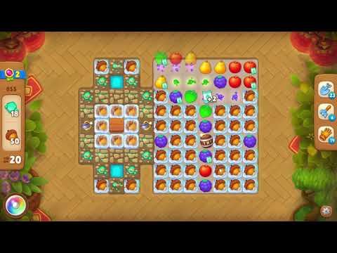 Gardenscapes 855 Level - 21 moves - NO BooSTERS