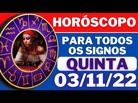 @AlmanaquedosSignos  ♈  HOROSCOPO DE HOJE ⭐ QUINTA 03/11/2022 l TODOS OS SIGNOS