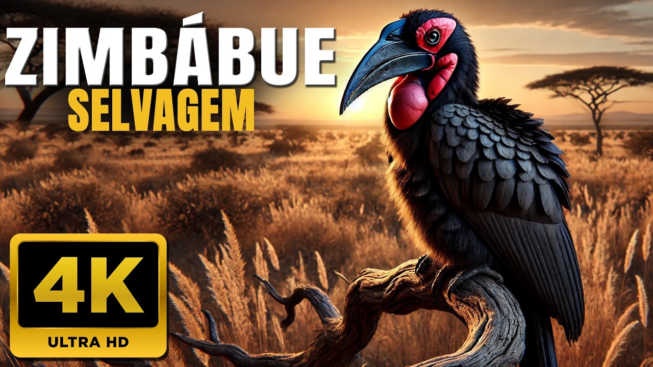 As 7 Aves Mais Exóticas do Zimbábue na África - Documentário Inédito HD 4K