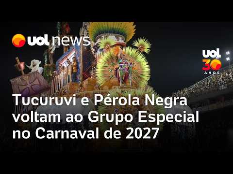 Tucuruvi vence acesso e vai desfilar no grupo especial de SP em 2027; Pérola Negra também sobe