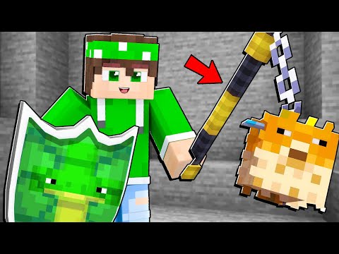 HO GIOCATO CON LE ARMI DEI MOB SU MINECRAFT!
