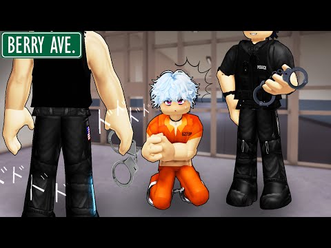 HOT COPS PUNISHED ME IN THE GULP GULP JAIL! P2 | Roblox gay story 🏳️‍🌈| BERRY AVENUE RP