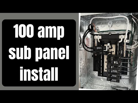 How to install a sub panel. 100 amp sub panel quick and easy