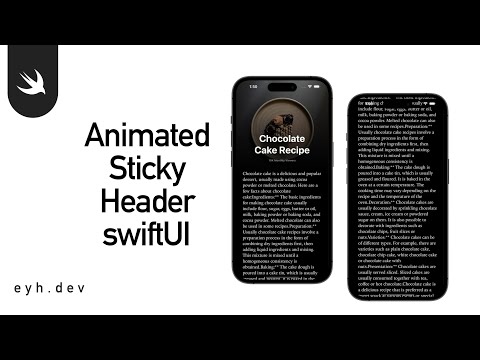 Animated Sticky Header SwiftUI