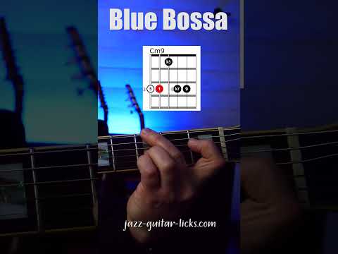 Blue Bossa Guitar Chords - Short Lesson With Diagrams #guitarlesson guitarchords #bossanovaguitar