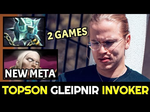 TOPSON is spamming Invoker with Gleipnir Build