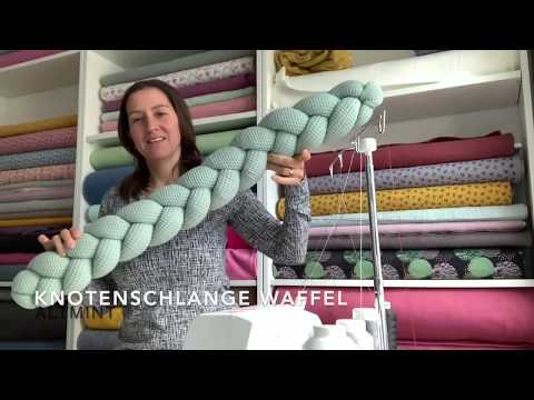 Knotenschlange aus einfarbigem Waffelstoff