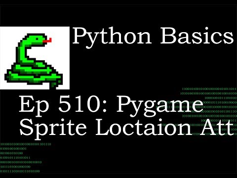 Python Basics Pygame Sprite Rect Location