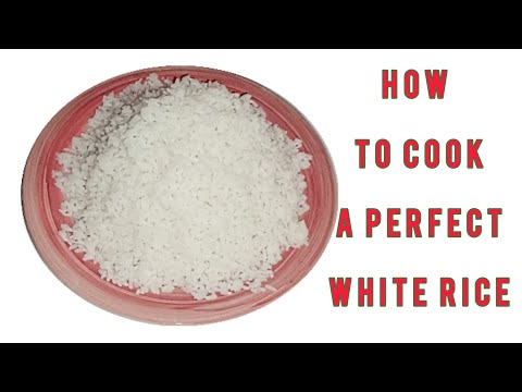 The Best Way To Cook White Rice/Perfect white rice recipe/ How to cook white rice