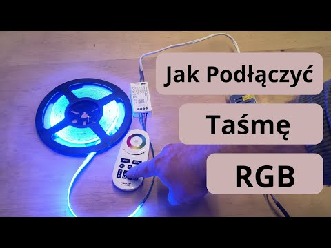 How to connect RGB strip with LED power supply and controller + pairing