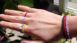 手编戒指- DIY Macrame friendship ring