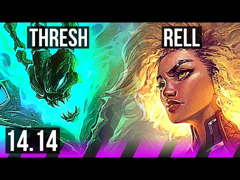THRESH & Aphelios vs RELL & Jinx (SUP) | 1/1/10, Rank 7 Thresh | EUNE Challenger | 14.14