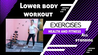 Lower body workout # Fat  Burn 🔥 & tone  body  🤸 # No need equipment # thigh
