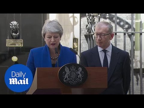 Theresa May gives her final speech as Prime Minister.