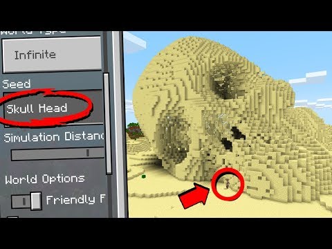 Minecraft PE - DO NOT USE THE SKULL SEED.. WE FOUND A MUMMY in Minecraft!