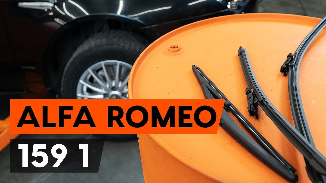 Kā nomainīt: priekšas logu slotiņas Alfa Romeo 159 Sportwagon - nomaiņas ceļvedis