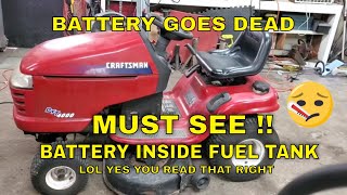 Craftsman Riding Mower with Briggs and Stratton Battery Goes Dead. How to Test for a Draw on Battery