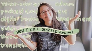 how I started freelancing with 0 experience (services I offered & tips for getting started!)