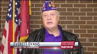 Paragould Sixth Grader Donates Pie Sales to Purple Heart Vets