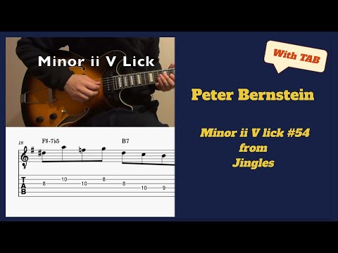 Lick of the Day #54 - Peter Bernstein Minor ii V Lick with TAB