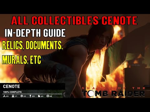 Shadow of the Tomb Raider 🏹 All Collectibles Cenote 🏹 (Relics, Documents, Murals, etc) Video