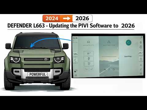 We Update The PIVI Screen Software on our 2024 Land Rover Defender L663 To The New 2026 Version