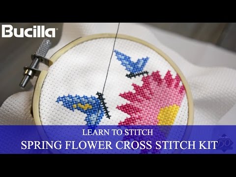 Learn Cross Stitch with Bucilla Learn to Stitch Kit!