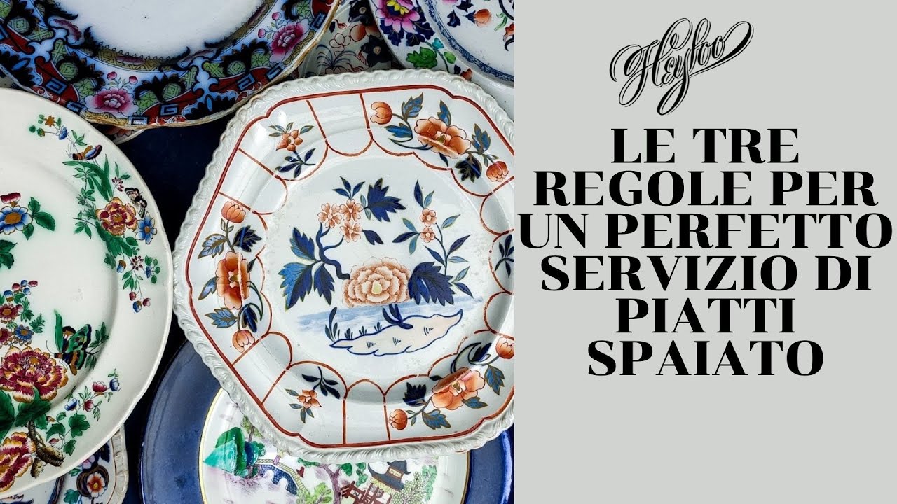 TRE REGOLE PER CREARE UN SERVIZIO DI PIATTI SPAIATO