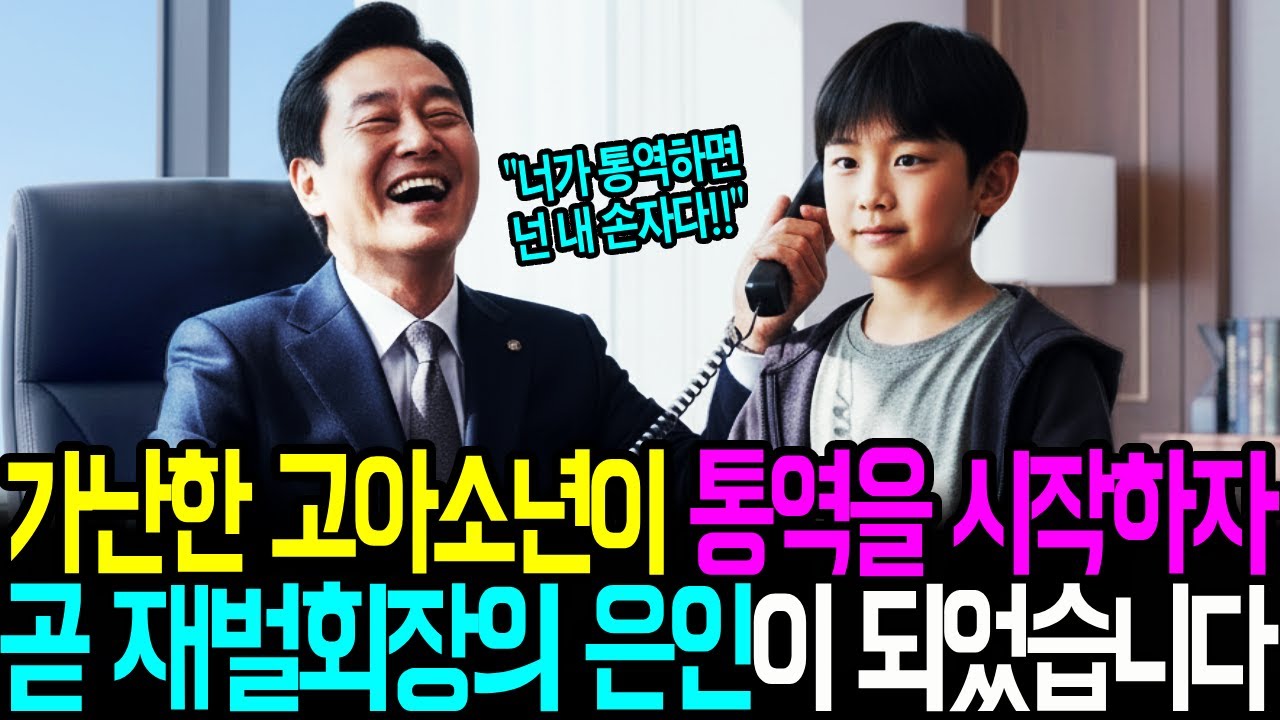 가난한 고아소년이 통역을 시작하자 곧 재벌회장의 은인이 되었습니다ㅣ감동사연ㅣ사연라디오ㅣ오디오북ㅣ인생역전