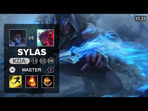 Sylas vs Yone Mid -  KR Master Patch 10.23