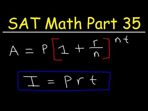 Simple interest and Compound Interest - SAT Math Part 35