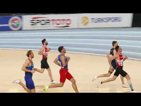 60 m Hurdles Ionut Anton (ROU) 1. Place 27th Balkan Indoor Championships Istanbul 2022
