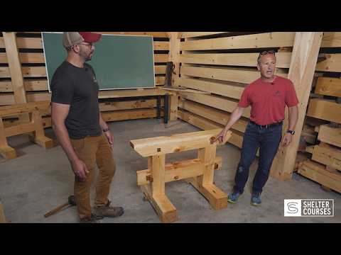 Collapsible Timber Frame Sawhorse Build