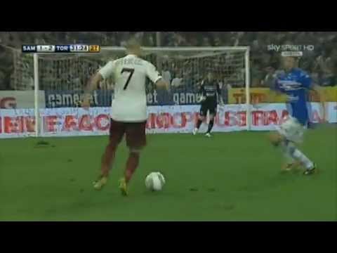 Sampdoria - Torino 1-2  Il GOAL di ROLANDO BIANCHI in real audio -