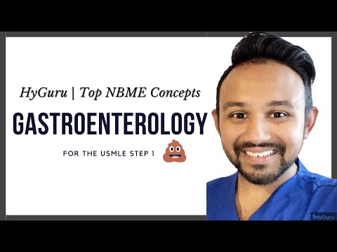 Top NBME Concepts - Gastroenterology (USMLE Step 1)