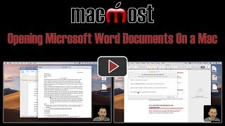 Opening Microsoft Word Documents On a Mac (MacMost #1846)