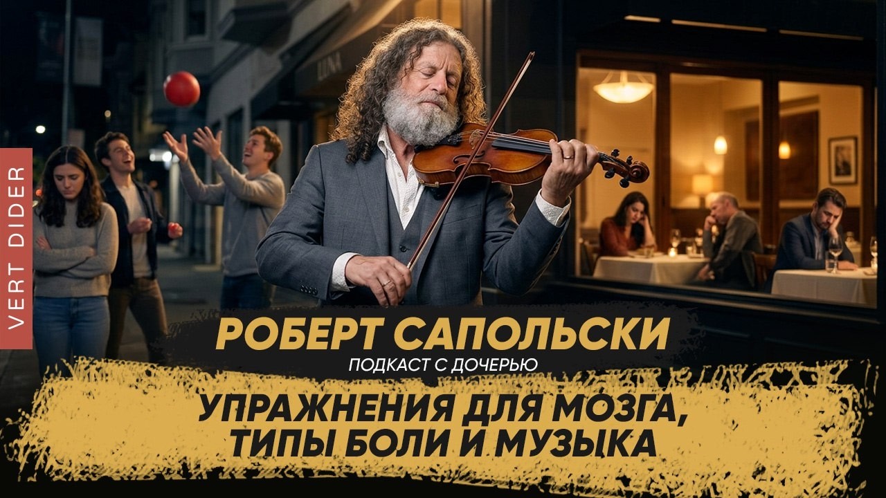 Упражнения для мозга, типы боли и музыка | Интервью отца и чада #25 [Robert Sapolsky]