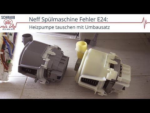 Bosch/Siemens/Neff dishwasher error E24: Check drain / Replace heating pump (E09) with conversion...