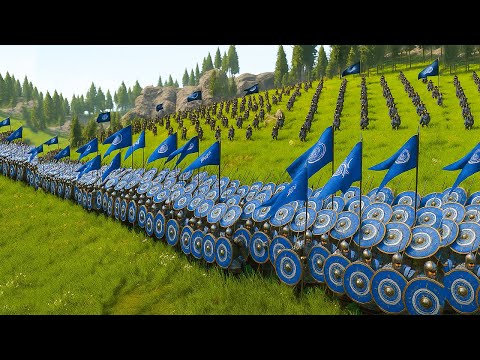 Epic Battle 1000 Sturgian VS 1000 Khuzait Army | Mount & Blade 2 Tactics