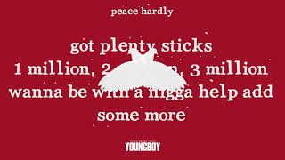 YoungBoy Never Broke Again - Peace Hardly [Official Lyric Video]