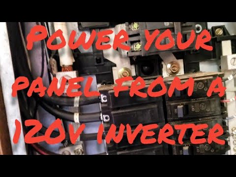 Power your whole panel from 120v inverter, Emergency panel wiring.